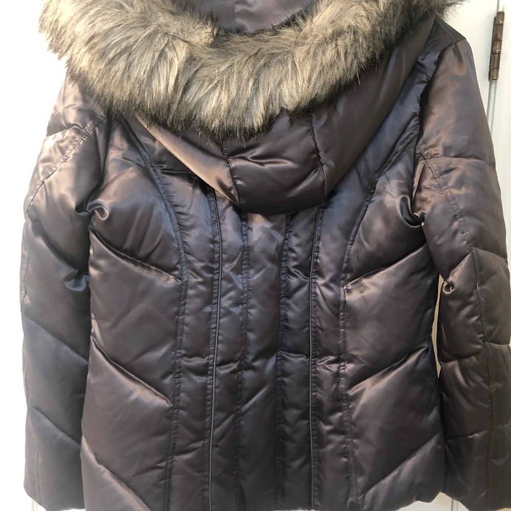 Calvin Klein beautiful pewter winter jacket. Excellent condition. Worn once